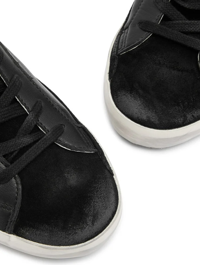 Golden Goose Super-star Distressed Leather Sneakers - Image 3