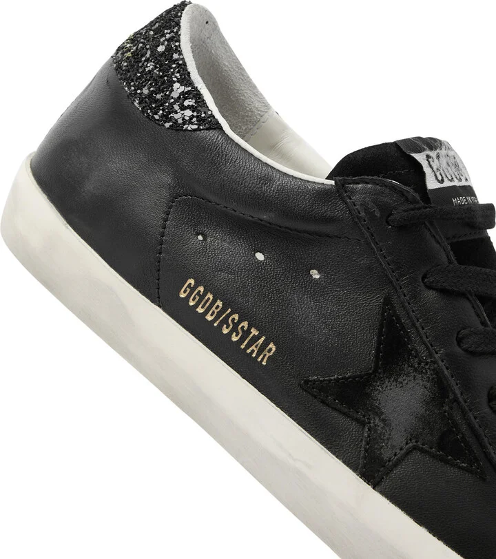 Golden Goose Super-star Distressed Leather Sneakers - Image 4