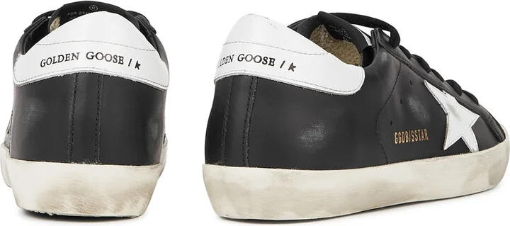 Golden Goose Super-star Distressed Leather Sneakers - Image 3