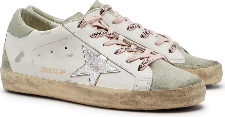 Golden Goose Super-star Distressed Leather Sneakers - Image 2