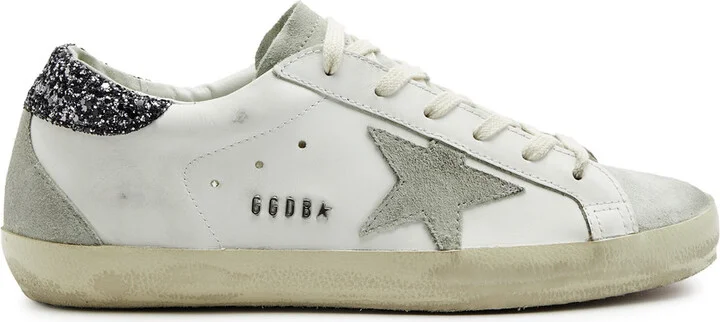 Golden Goose Super-star Distressed Leather Sneakers