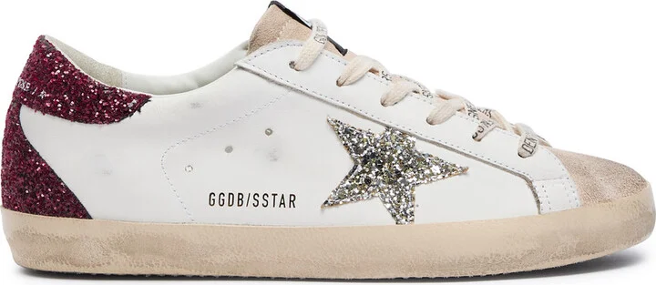Golden Goose Super-star Distressed Leather Sneakers