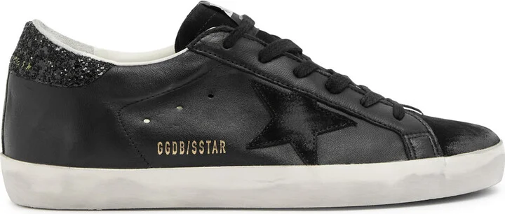 Golden Goose Super-star Distressed Leather Sneakers