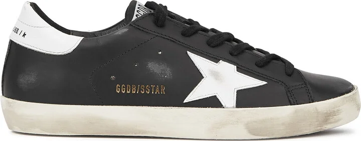 Golden Goose Super-star Distressed Leather Sneakers