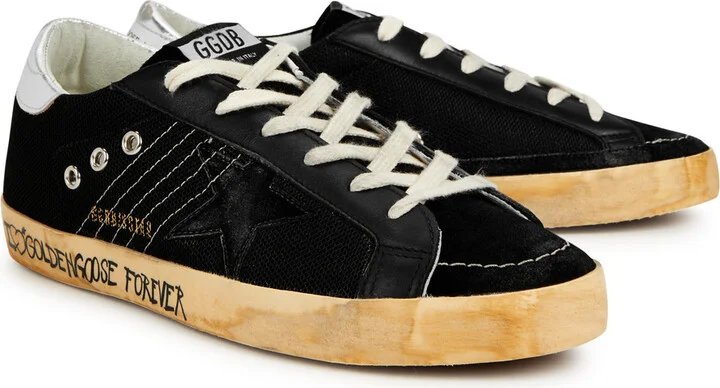 Golden Goose Super-star Distressed Mesh Sneakers - Image 2