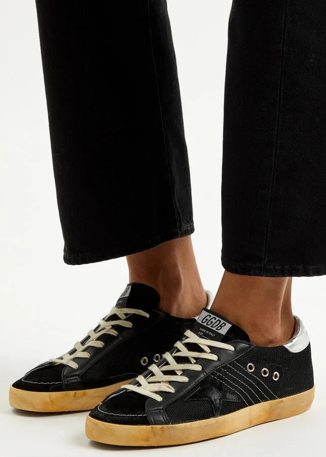 Golden Goose Super-star Distressed Mesh Sneakers - Image 5