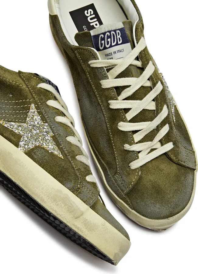 Golden Goose Super-star Distressed Suede Sneakers - Image 3