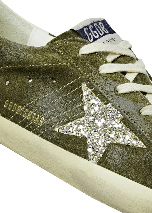Golden Goose Super-star Distressed Suede Sneakers - Image 4