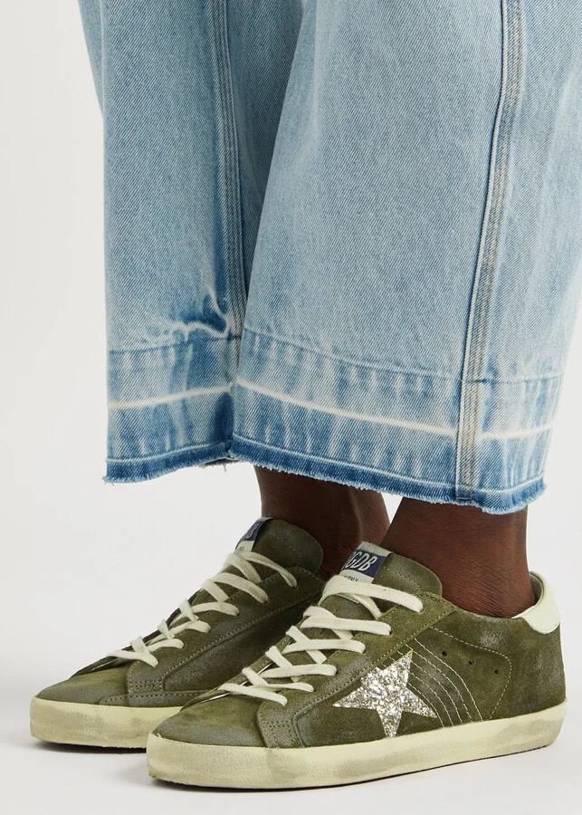 Golden Goose Super-star Distressed Suede Sneakers - Image 5
