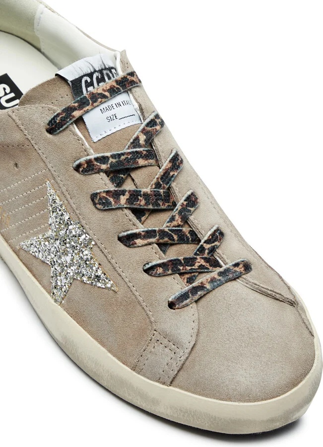 Golden Goose Super-star Distressed Suede Sneakers - Image 4