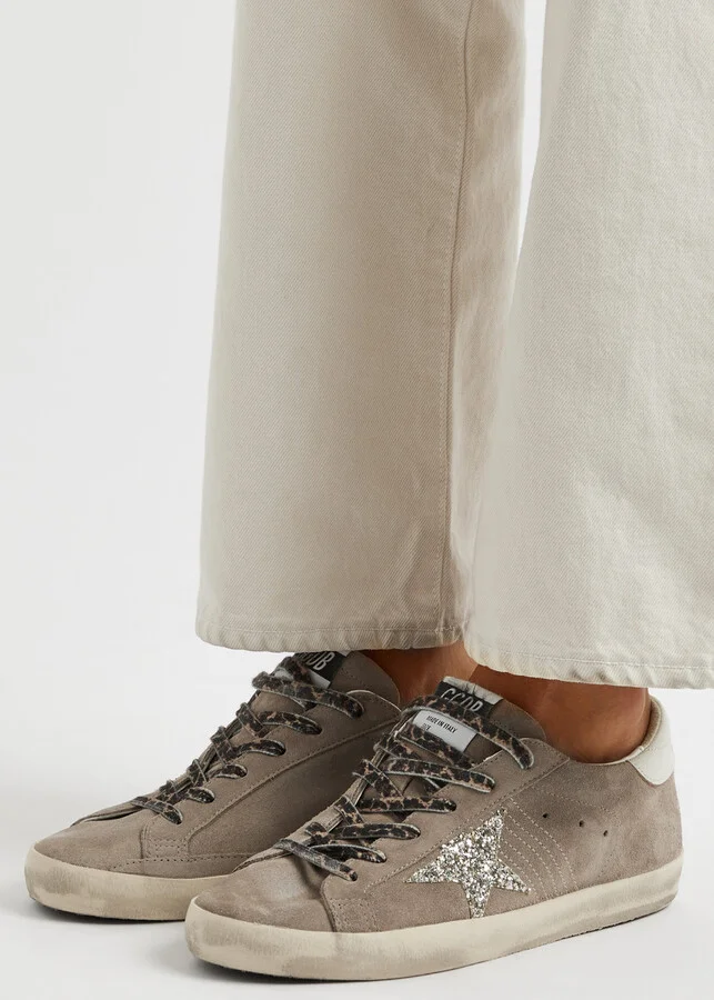 Golden Goose Super-star Distressed Suede Sneakers - Image 5