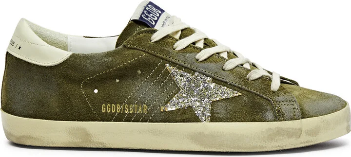 Golden Goose Super-star Distressed Suede Sneakers