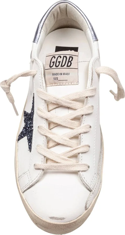 Golden Goose Super Star Leather Sneakers Black And White - Image 3