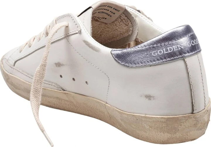 Golden Goose Super Star Leather Sneakers Black And White - Image 4