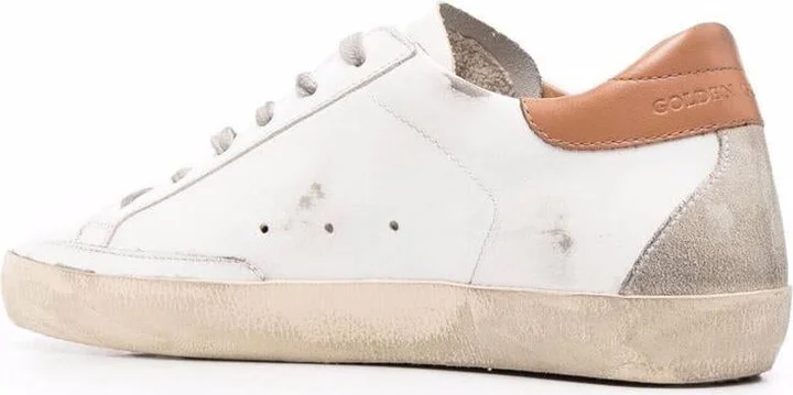 Golden Goose Super-Star Leather Upper And Heel Suede Star And Heel - Image 3