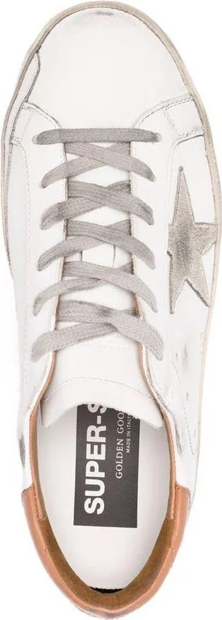 Golden Goose Super-Star Leather Upper And Heel Suede Star And Heel - Image 4