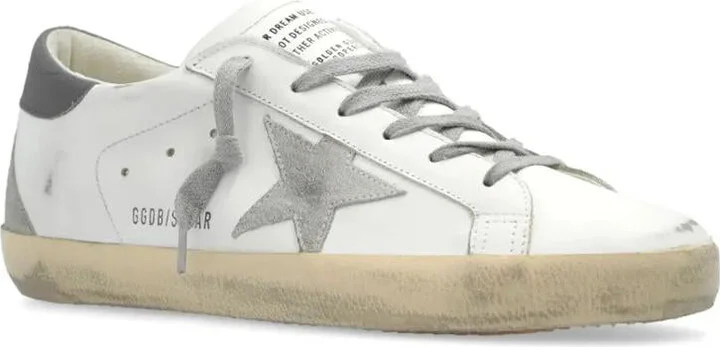Golden Goose Super Star Leather Upper And Heel Suede Star And Spur
