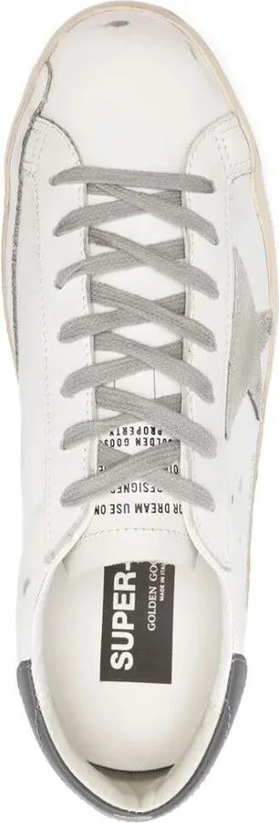 Golden Goose "Super Star" Leather Upper And Heel Suede Star And Spur Sneakers Shoes - Image 4