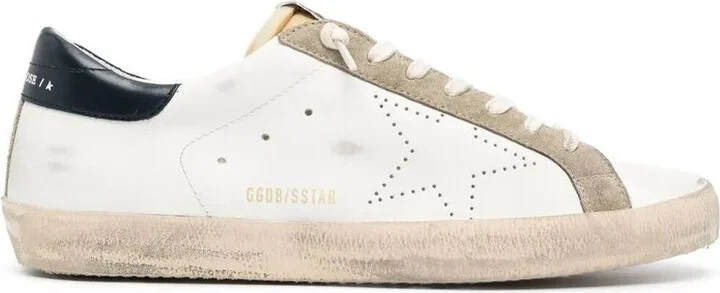 Golden Goose "Super Star" Leather Upper Foam Tongue Skate Star Shiny Leather Heel Sneakers Shoes - Image 4