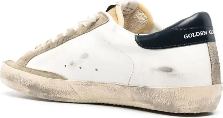 Golden Goose "Super Star" Leather Upper Foam Tongue Skate Star Shiny Leather Heel Sneakers Shoes