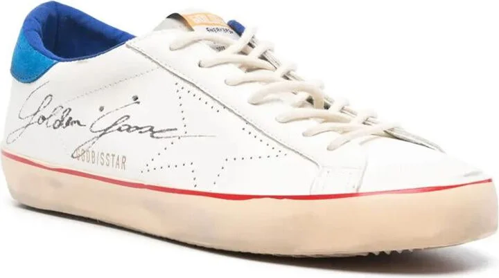 Golden Goose "Super Star" Leather Upper With Signature Suede Tongue And Heel Skate Star Sneakers Shoes - Image 3