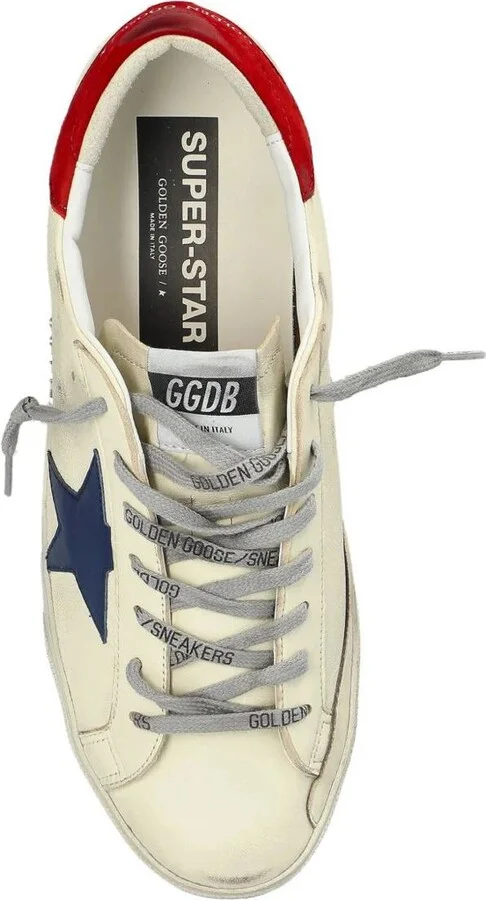 Golden Goose "Super Star" Nappa Upper Leather Star Nubuck Heel Metal Lettering Sneakers Shoes - Image 5