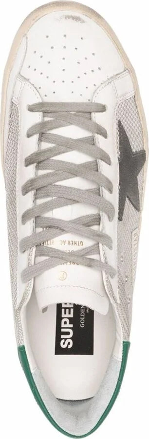 Golden Goose Super-Star Net Upper Forated Leather Toe Suede Star Leather Heel Shoes - Image 3