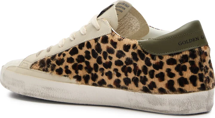 Golden Goose Super-star Panelled Calf-hair Sneakers - Image 2