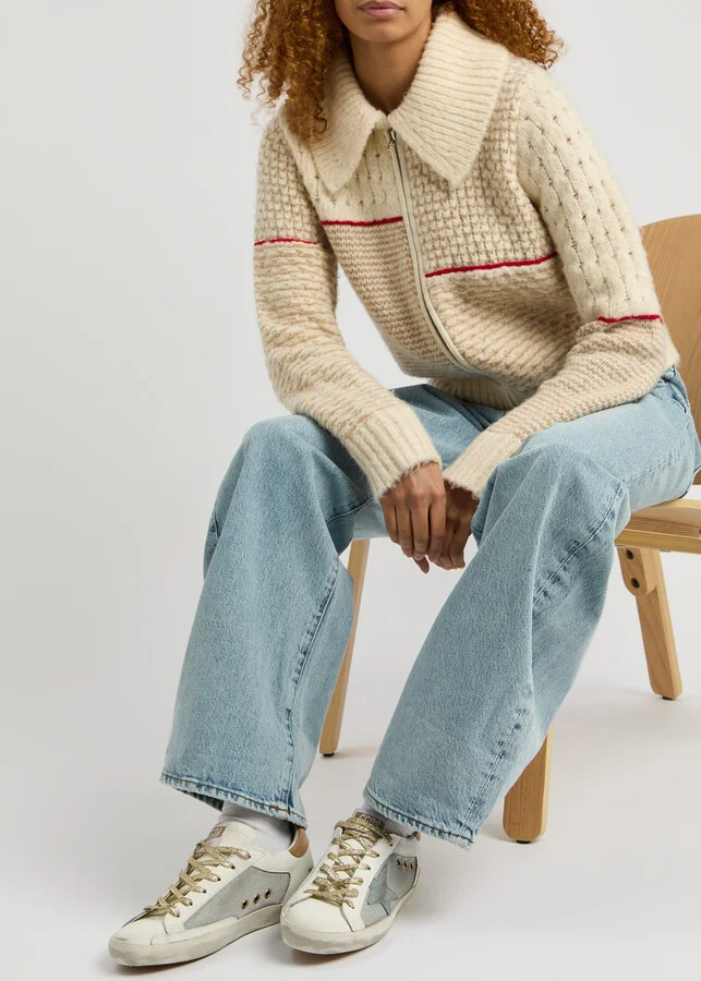 Golden Goose Super-star Panelled Leather Sneakers - Image 5