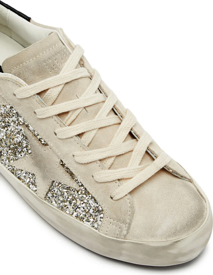 Golden Goose Super-star Panelled Suede Sneakers - Image 4