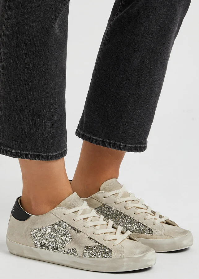 Golden Goose Super-star Panelled Suede Sneakers - Image 5