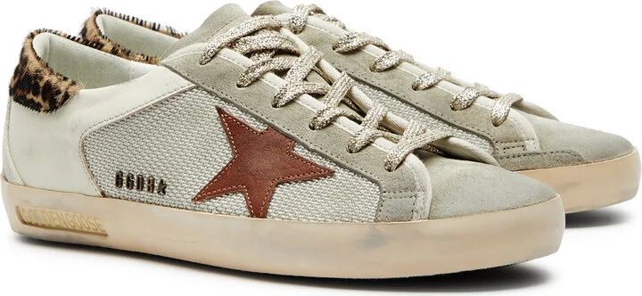 Golden Goose Super-star Panelled Suede Sneakers - Image 2