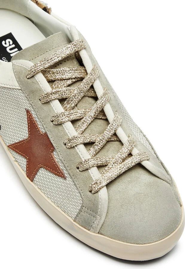 Golden Goose Super-star Panelled Suede Sneakers - Image 4