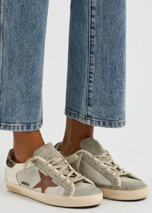Golden Goose Super-star Panelled Suede Sneakers - Image 5