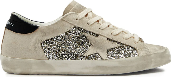 Golden Goose Super-star Panelled Suede Sneakers