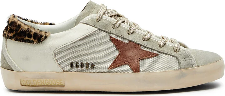 Golden Goose Super-star Panelled Suede Sneakers