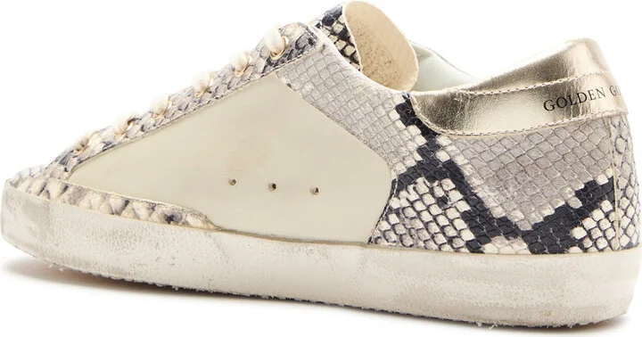 Golden Goose Super-star Python-effect Panelled Leather Sneakers - Image 2