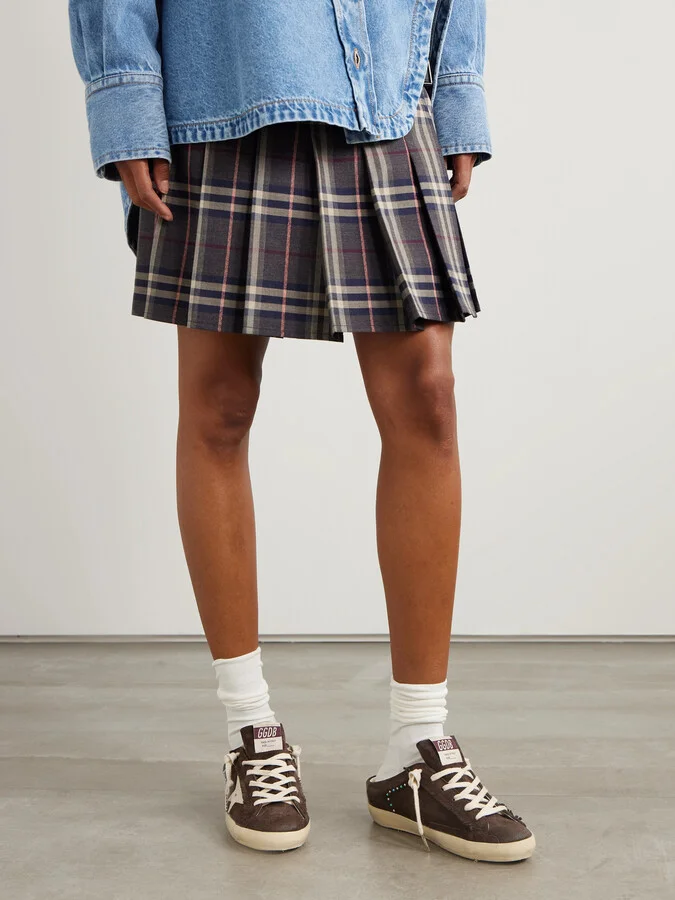 Golden Goose - Super-star Sabot Distressed Leather-trimmed Studded Suede Slip-on Sneakers - Brown - Image 2