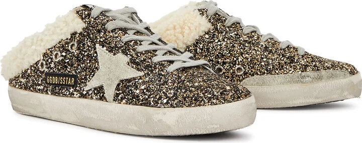 Golden Goose Super-star Sabot Glittered Slip-on Sneakers - Image 2