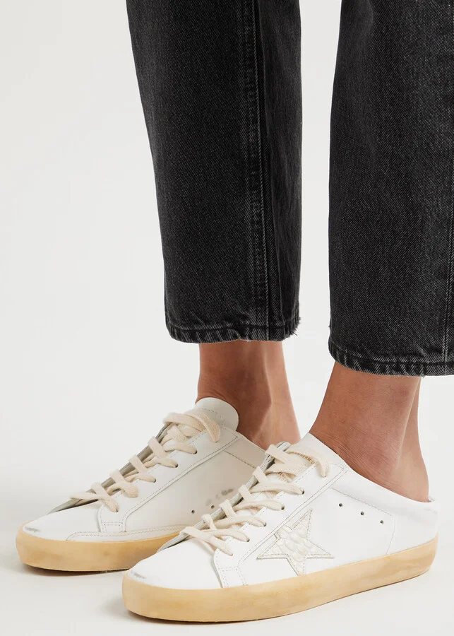 Golden Goose Super-star Sabot Slip-on Leather Sneakers - Image 5