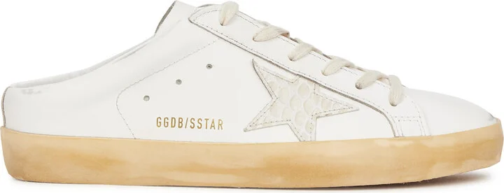 Golden Goose Super-star Sabot Slip-on Leather Sneakers