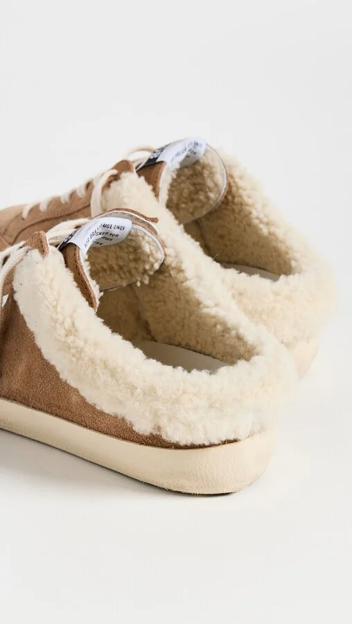 Golden Goose Super-Star Sabot Suede Upper Leather Star Shearling Lining Sneakers - Image 2