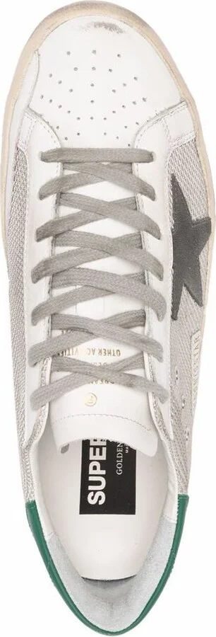 Golden Goose 'Super-Star' Sneakers In Green And Grey - Image 3