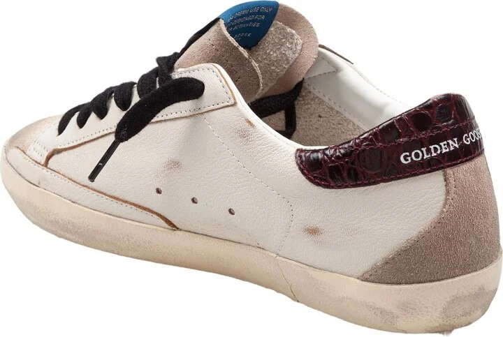 Golden Goose Super Star Sneakers In Leather And Suede Color Beige And Brown - Image 4