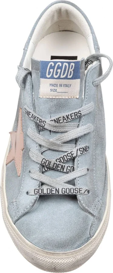 Golden Goose Super Star Sneakers In Suede Grey/pink - Image 3