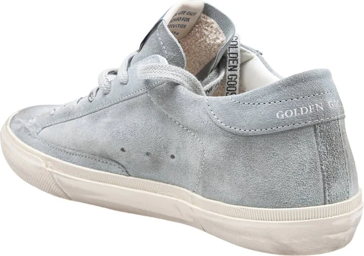 Golden Goose Super Star Sneakers In Suede Grey/pink - Image 4