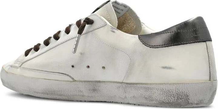 Golden Goose 'Super-Star' Sneakers In White And Grey - Image 2