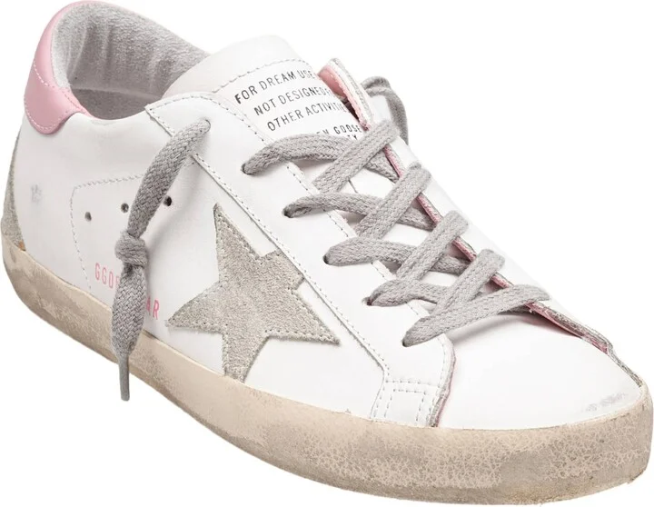 Golden Goose Super Star Sneakers In White And Pink Leather - Image 2