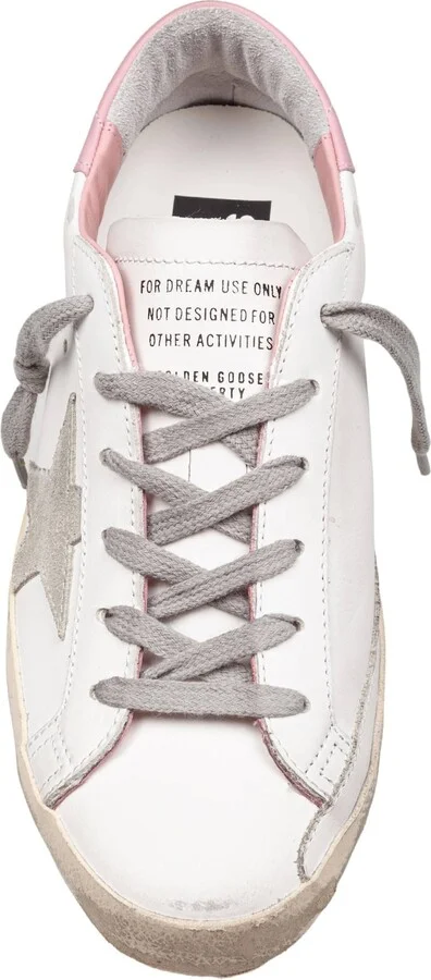 Golden Goose Super Star Sneakers In White And Pink Leather - Image 3
