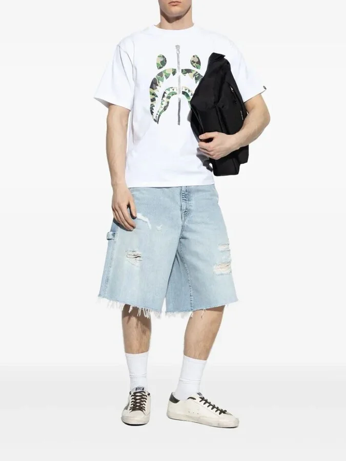 Golden Goose Super-Star Sneakers With Lizard Effect Star And Grey Heel Tab Shoes - Image 5
